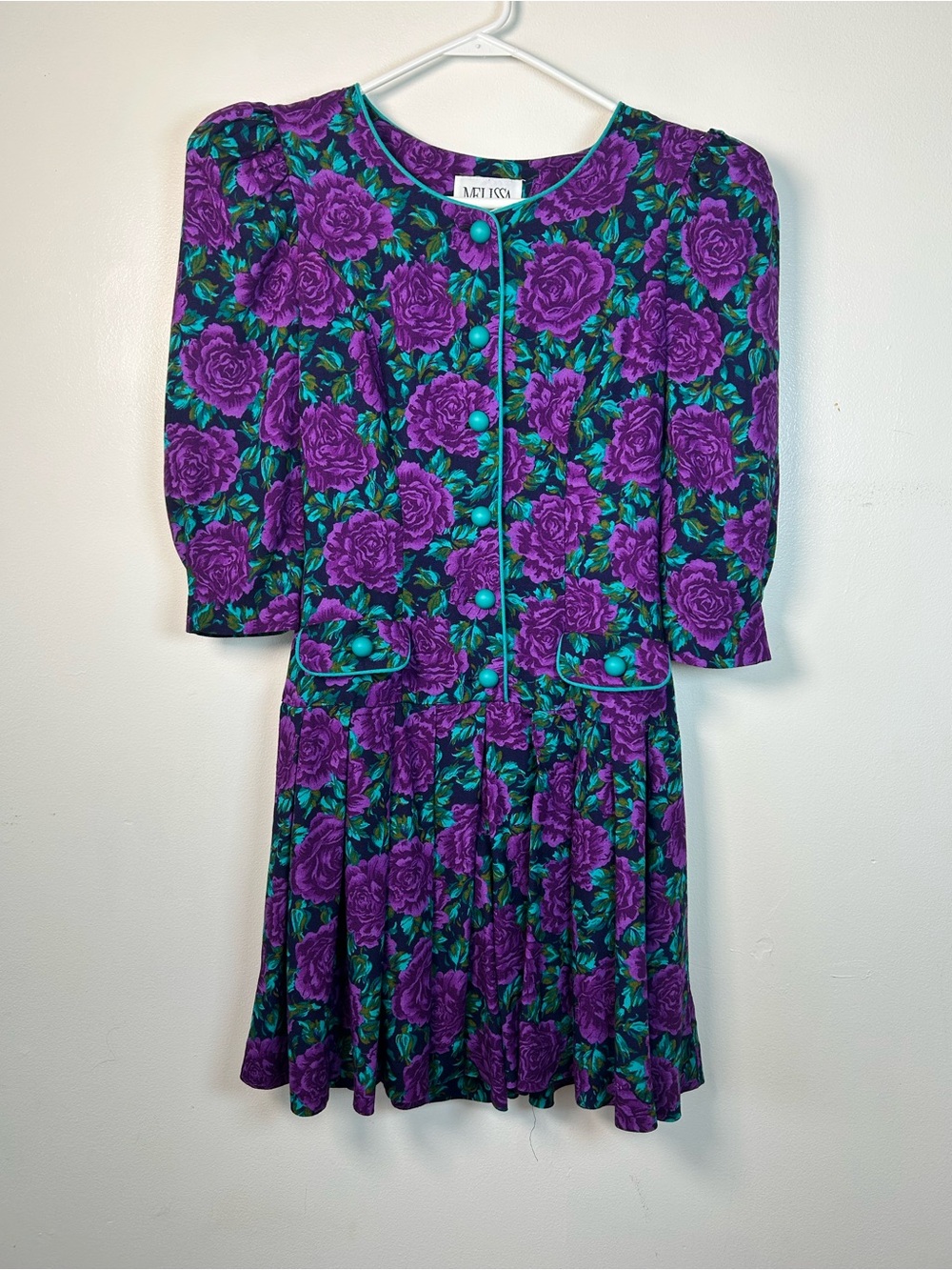 Melissa Vintage 80s Short Floral Romper Suit Size 4 Saved by the Rom Con